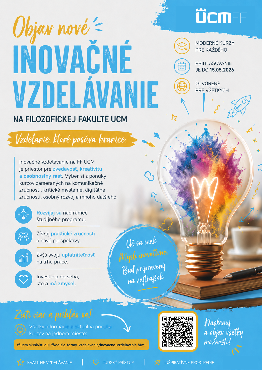 Inovačné vzdelávanie na FF UCM: Praktické zručnosti, ktoré využijete okamžite